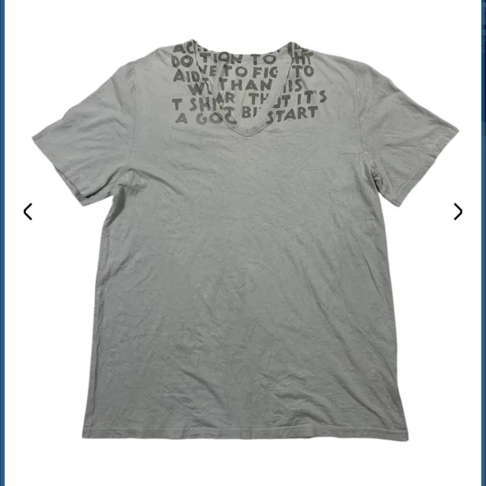 Gray Graphic Men's Maison Martin Margiela T-Shirt. Size L men’s.